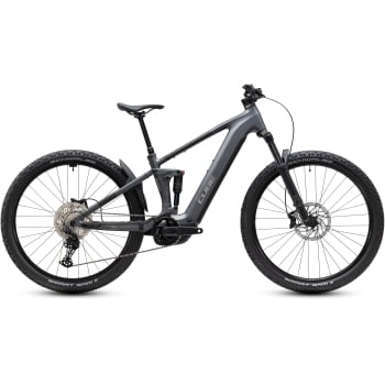 2027 Stereo Hybrid One22 Pro Electric Full Suspension Mountain Bike in Slab Grey & Chrome