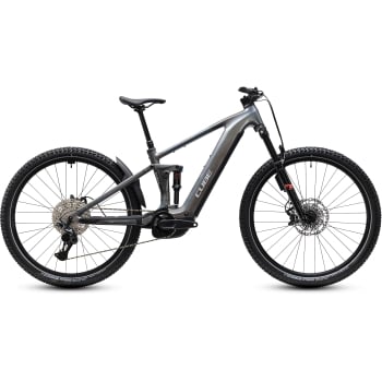 2027 Stereo Hybrid One44 SLX Electric Full Suspension Mountain Bike in Prisma Silver & Grey