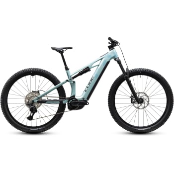 2027 Stereo Hybrid One44 HPC Pro Electric Full Suspension Mountain Bike in Pearl Aqua & Black