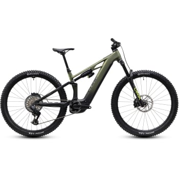 2027 Stereo Hybrid One44 HPC TM Electric Full Suspension Mountain Bike in Reed Green & Gills