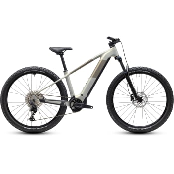 2027 Reaction Hybrid One 800 Electric Hardtail Mountain Bike in Pearl Silver & Chrome