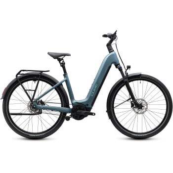 2027 Touring Hybrid Deluxe SLX 800 Electric Bike With Belt Drive & Hub Gears in Green Granit & Green