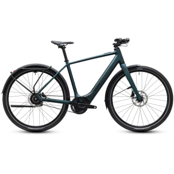 2027 Editor Hybrid SLX 400X FE Electric Bike With Belt Drive & Enviolo Hub Gears in Glitter Teal & Black