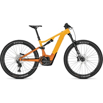 JAM² 6.8 Electric Full Suspension Mountain Bike In Yellow & Orange