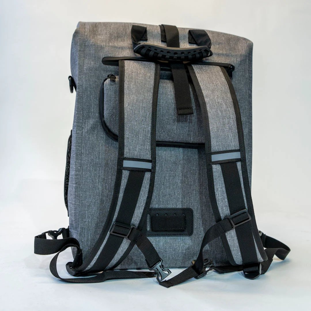 Estarli Backpack Pannier Bag In Grey