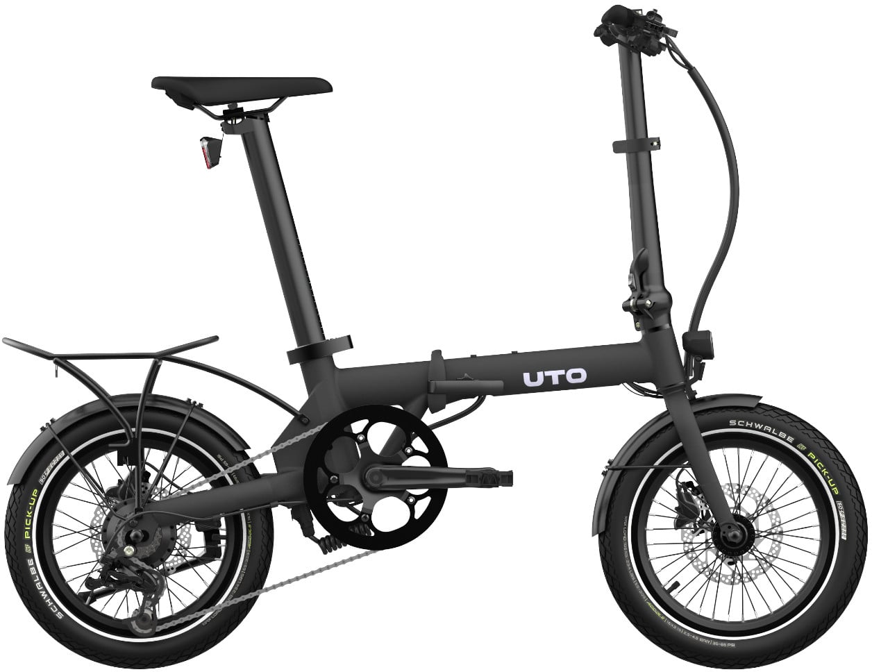 2026 UTO Morning OG16 Electric Folding Bike In Black, Green, Sand