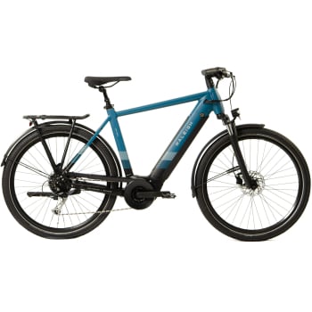 Centros Electric Bike With Crossbar Derailleur Gears In Blue