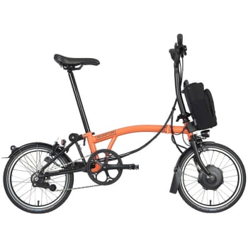 2023 Electric C Line Explore Mid Electric Folding Bike In Fire Coral