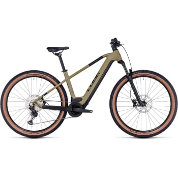 Reaction Hybrid Race 750 Electric Mountain Bike in Olive & Green
