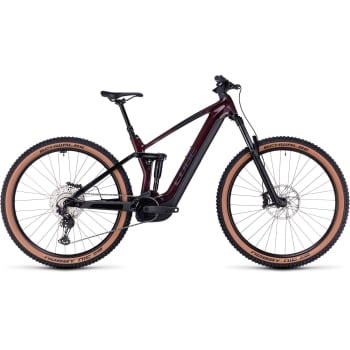 2023 Stereo Hybrid 140 HPC Race 750 Electric Full Suspension Mountain Bike in Liquid Red