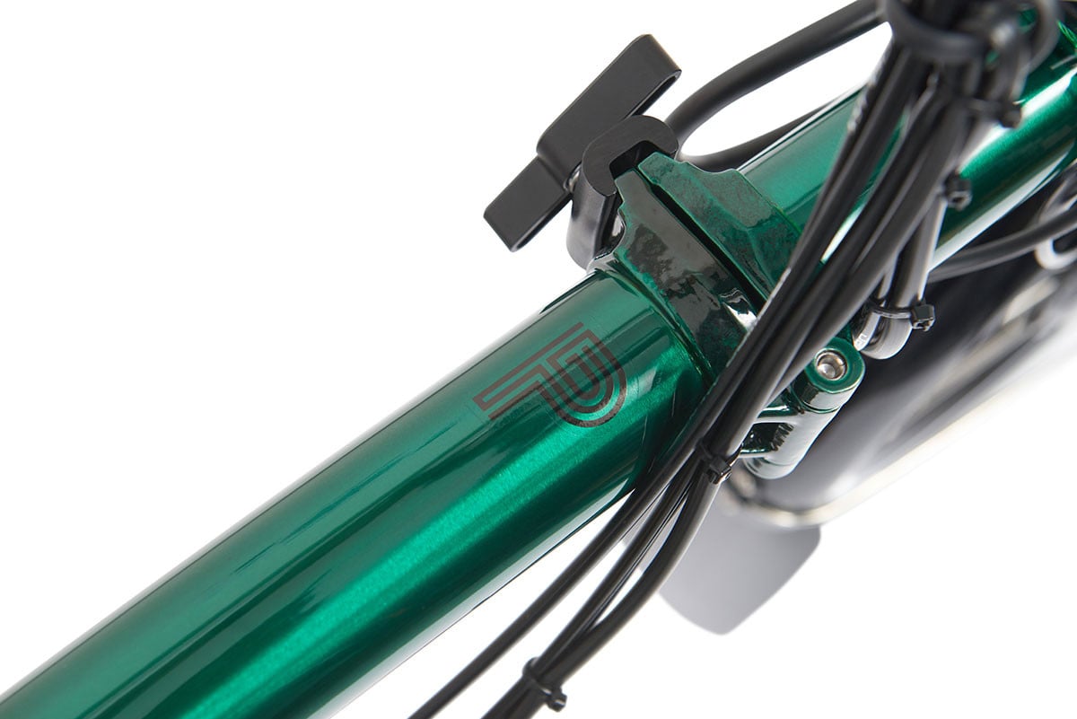 Special Edition 2023 Brompton Electric P Line Urban 23 Mid Electric Folding Bike In Emerald Lacquer