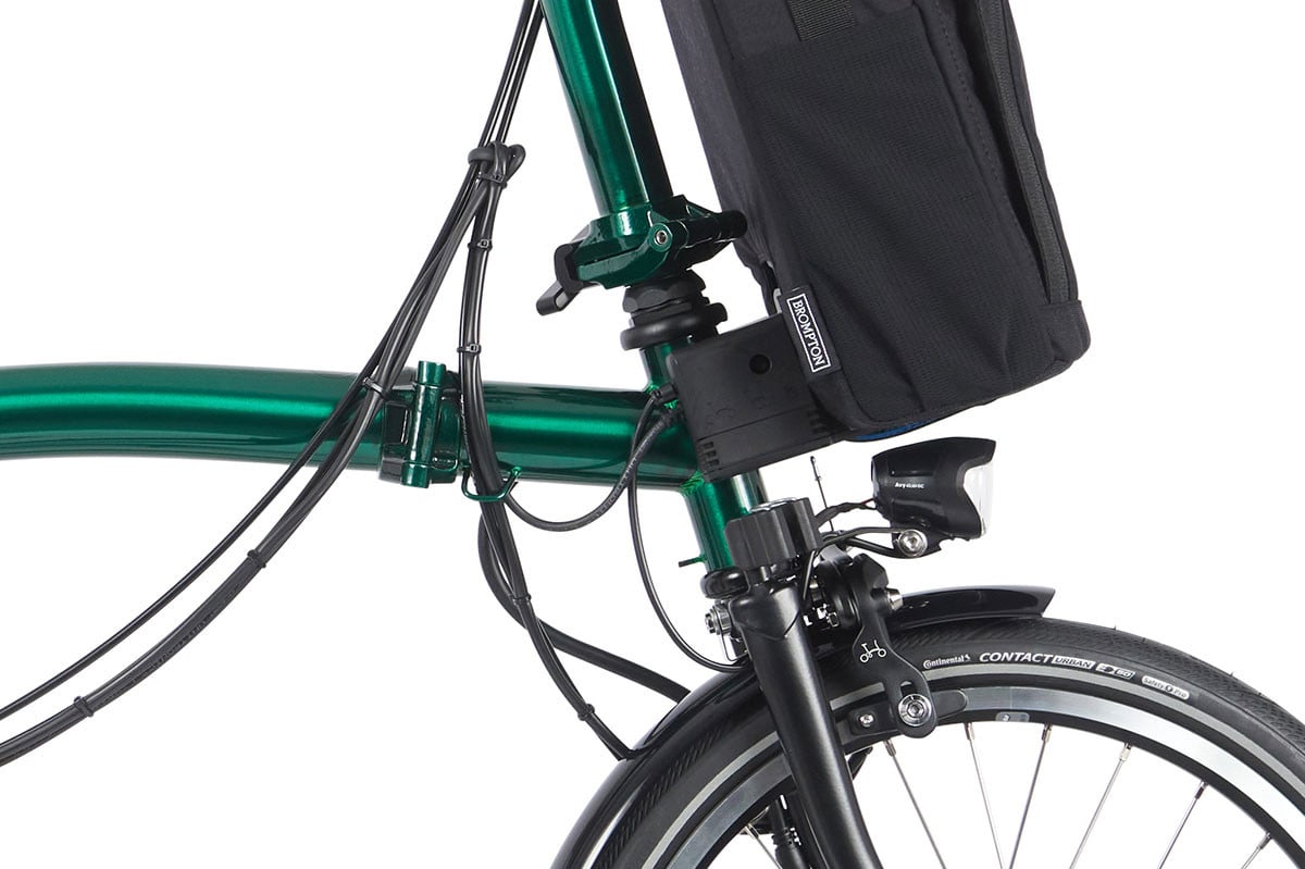 Special Edition 2023 Brompton Electric P Line Urban 23 Mid Electric Folding Bike In Emerald Lacquer