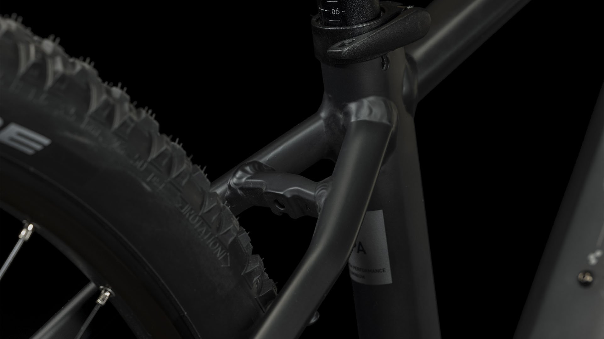 2023 Cube Reaction Hybrid Performance 500 Electric Mountain Bike In Black & Grey
