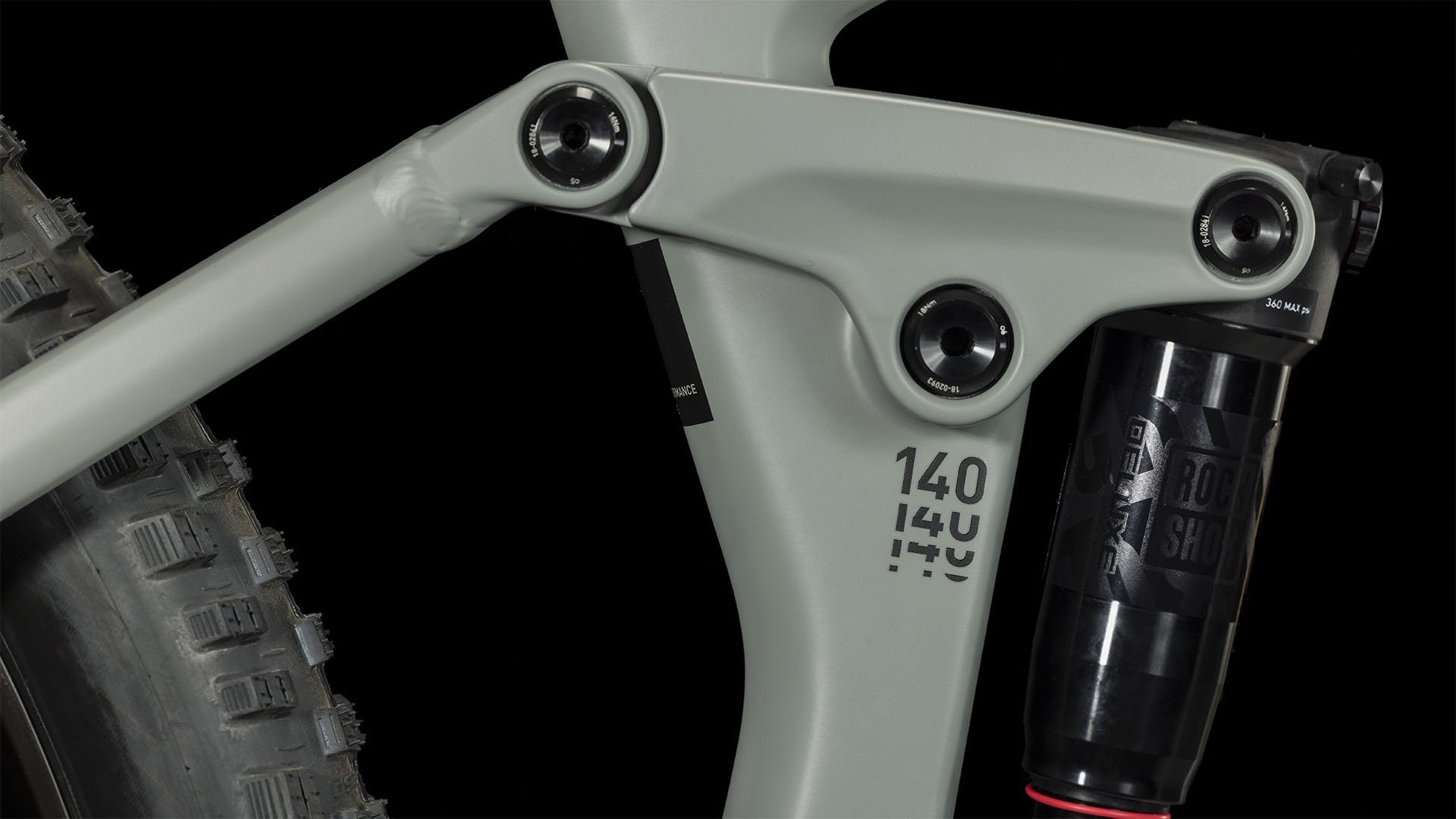 2023 Cube Stereo Hybrid 140 HPC Pro 750 Electric Full Suspension Mountain Bike in Swamp Grey & Black