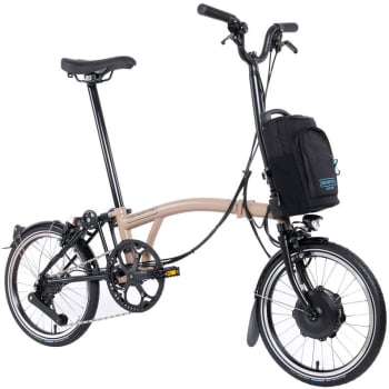 2024 Electric C Line Explore 12 Speed Electric Folding Bike In Dune Sand
