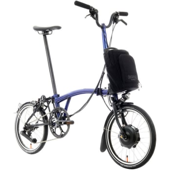 2024 Electric P Line Explore 12 Speed Electric Folding Bike In Bolt Blue Lacquer