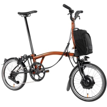 2024 Electric P Line Urban 4 Speed Electric Folding Bike In Flame Lacquer