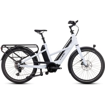 2024 Longtail Sport Hybrid 725 Electric Cargo Bike In Flash White & Reflex