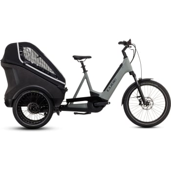 2024 Trike Family Hybrid 750 Electric Cargo Bike In Swamp Grey