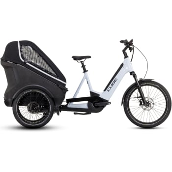 2024 Trike Family Hybrid 750 Electric Cargo Bike In White
