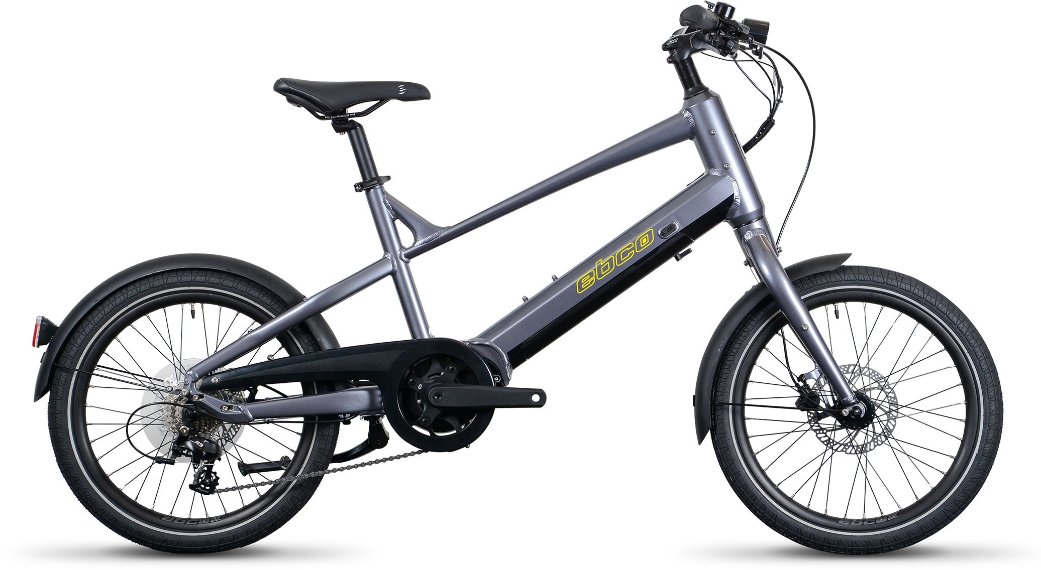 The Electric Bike Shop  Ebco Street 3 Electric Compact Bike In Gunmetal Grey One Size Gunmetal Grey