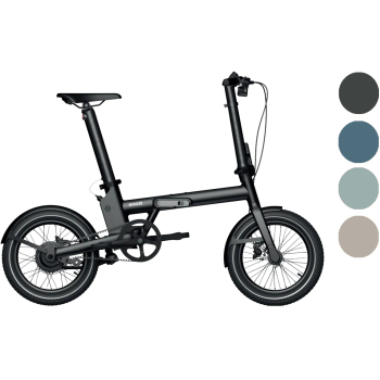 2024 Morning 16 Pro Electric Folding Bike With Belt Drive In Grey, Taupe, Blue or Green