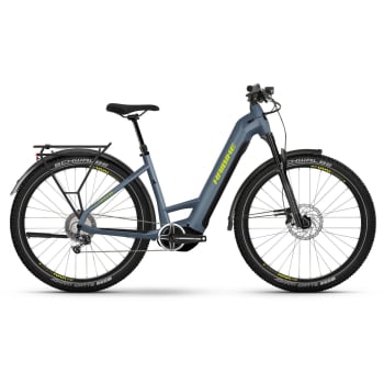 2024 Trekking 7.5 Low 720Wh PW-X3 Easy Entry Electric Bike In Slate Blue & Yellow Gloss