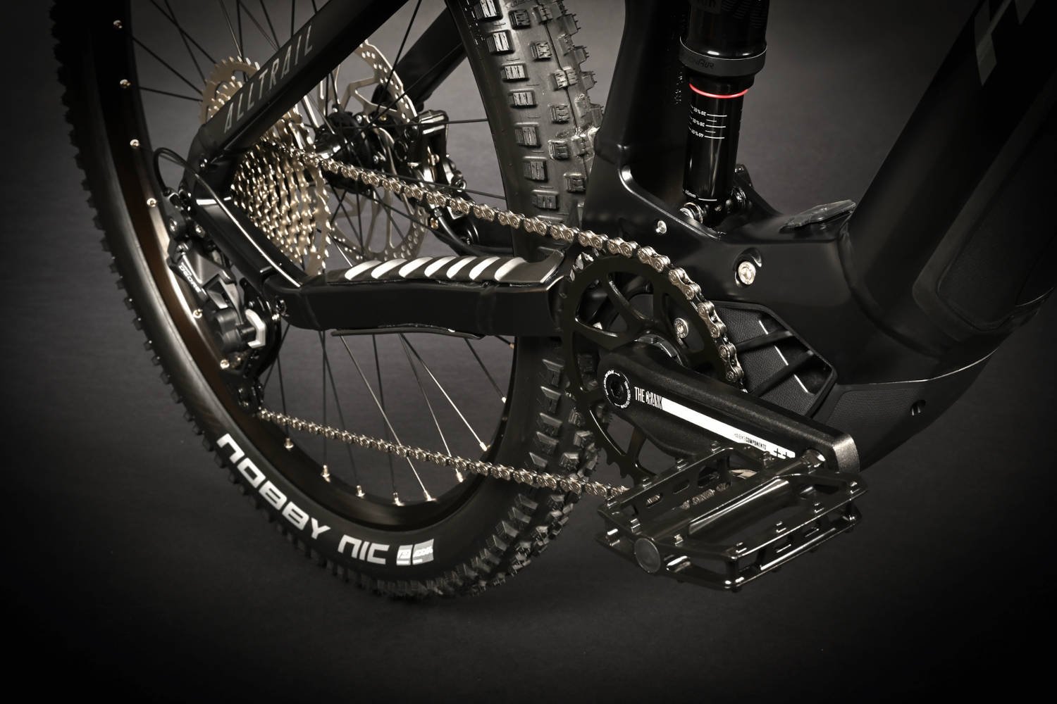 2024 Haibike Alltrail 3 720Wh Electric Full Suspension Mountain Bike In Black & Titan Drivechain