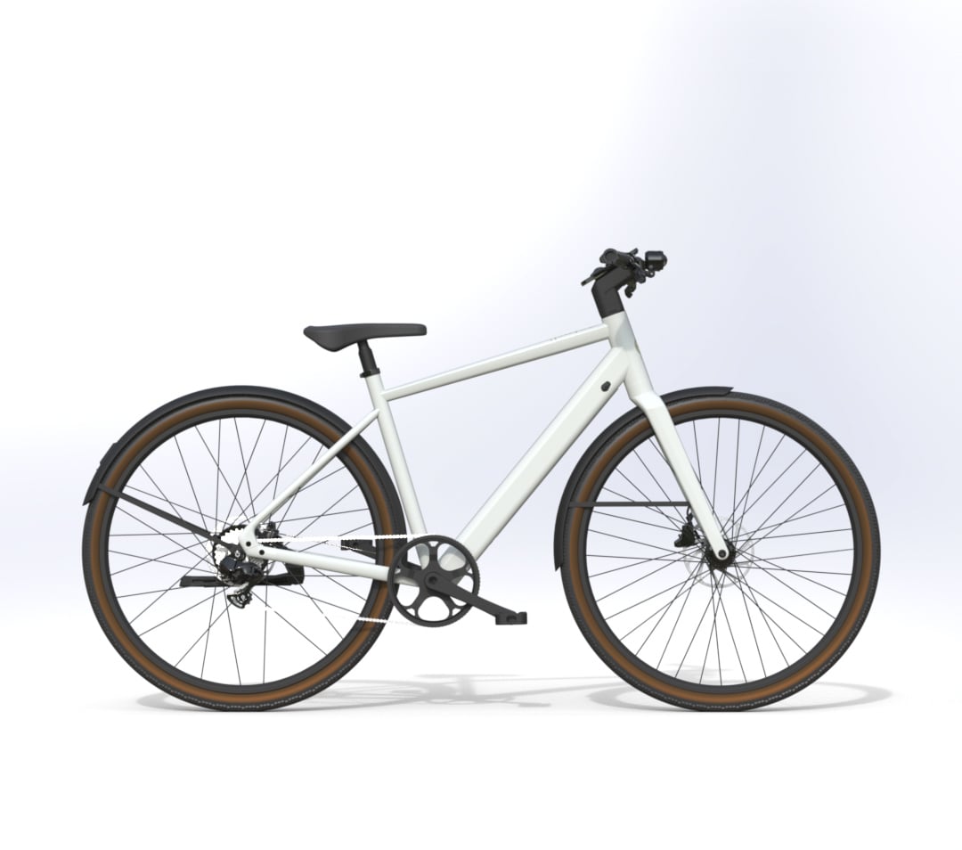 The Electric Bike Shop Estarli E28.9 9 Speed Electric Bike With Crossbar Frame In Bronze / Frosted Tangerine, Pistachio White, Midnight Blue Or UFO Silver For Riders 165-195cm Pro Pistachio White