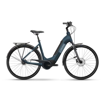 2025 Motus Tour Ltd Low-Step Electric Bike With Hub Gears In Pendulum Blue & Spruce