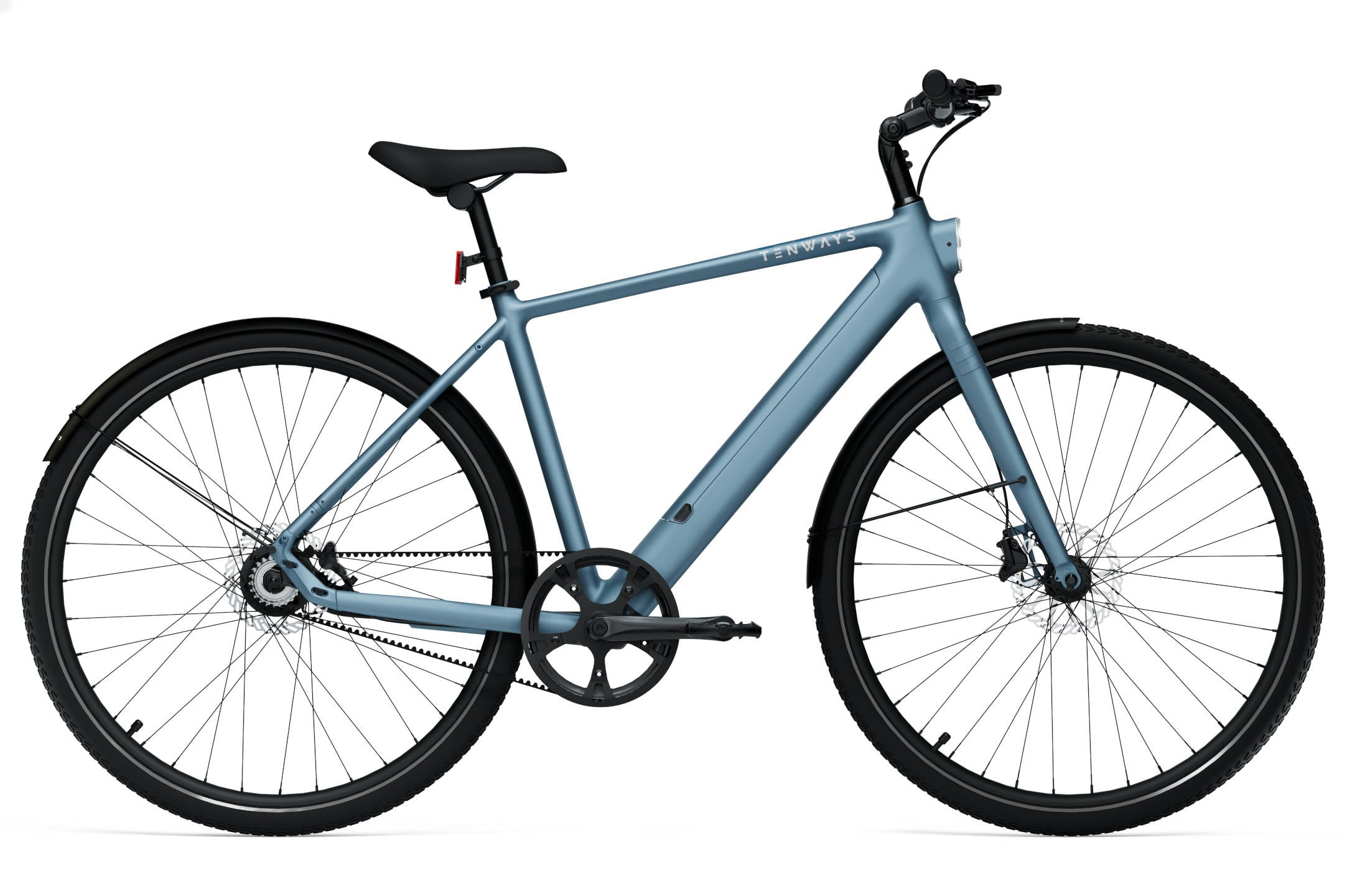 The Electric Bike Shop Tenways 2025 CGO600 Pro Electric Bike With Belt Drive In Pebble , Sky , Midnight , Avocado , Or Ltd Edition Mint Crossbar 46cm Sky