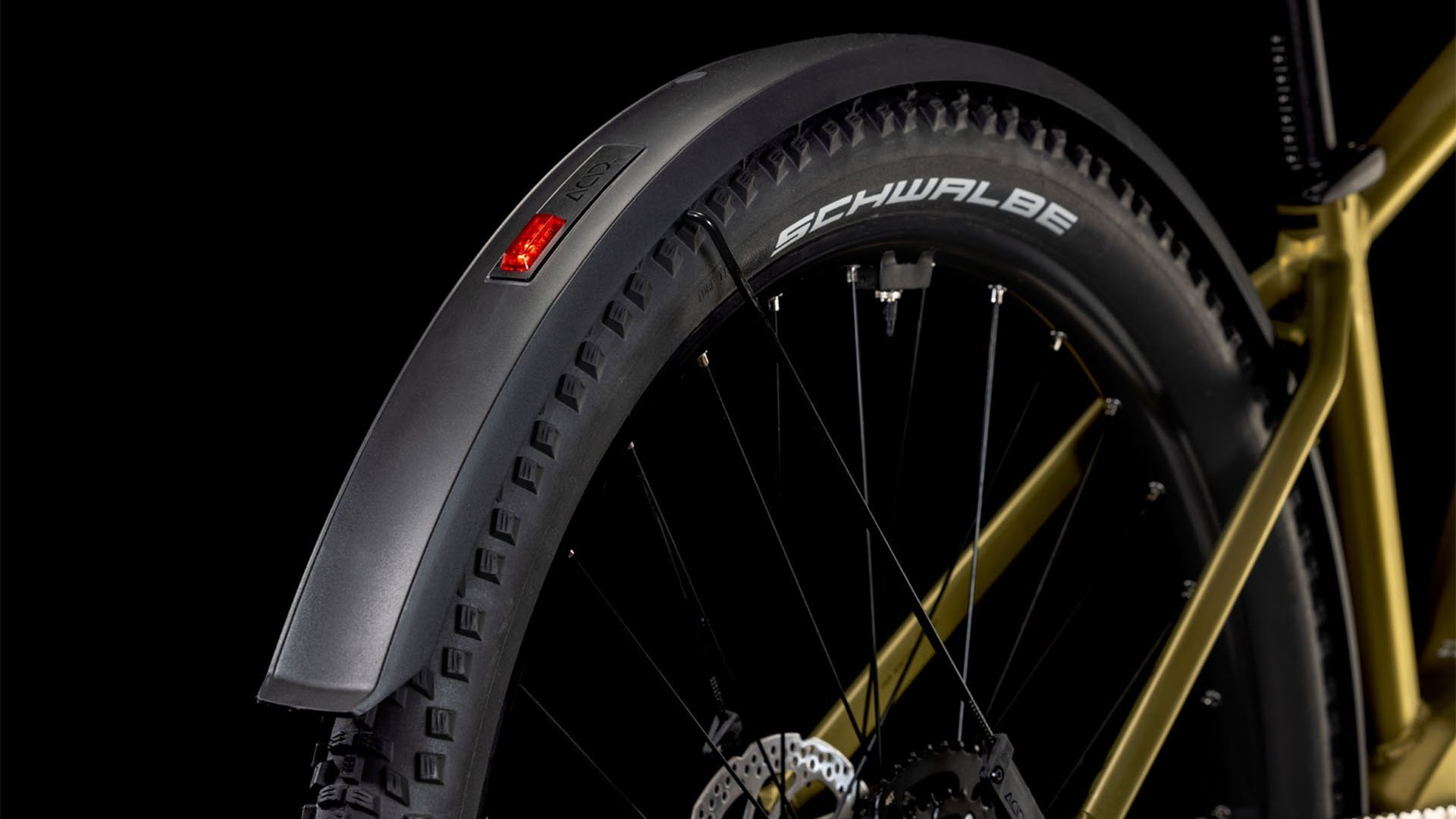 2025 Cube Reaction Hybrid Performance 500 Allroad Electric Hardtail Mountain Bike In Golden Lime & Black Golden Lime & Black.