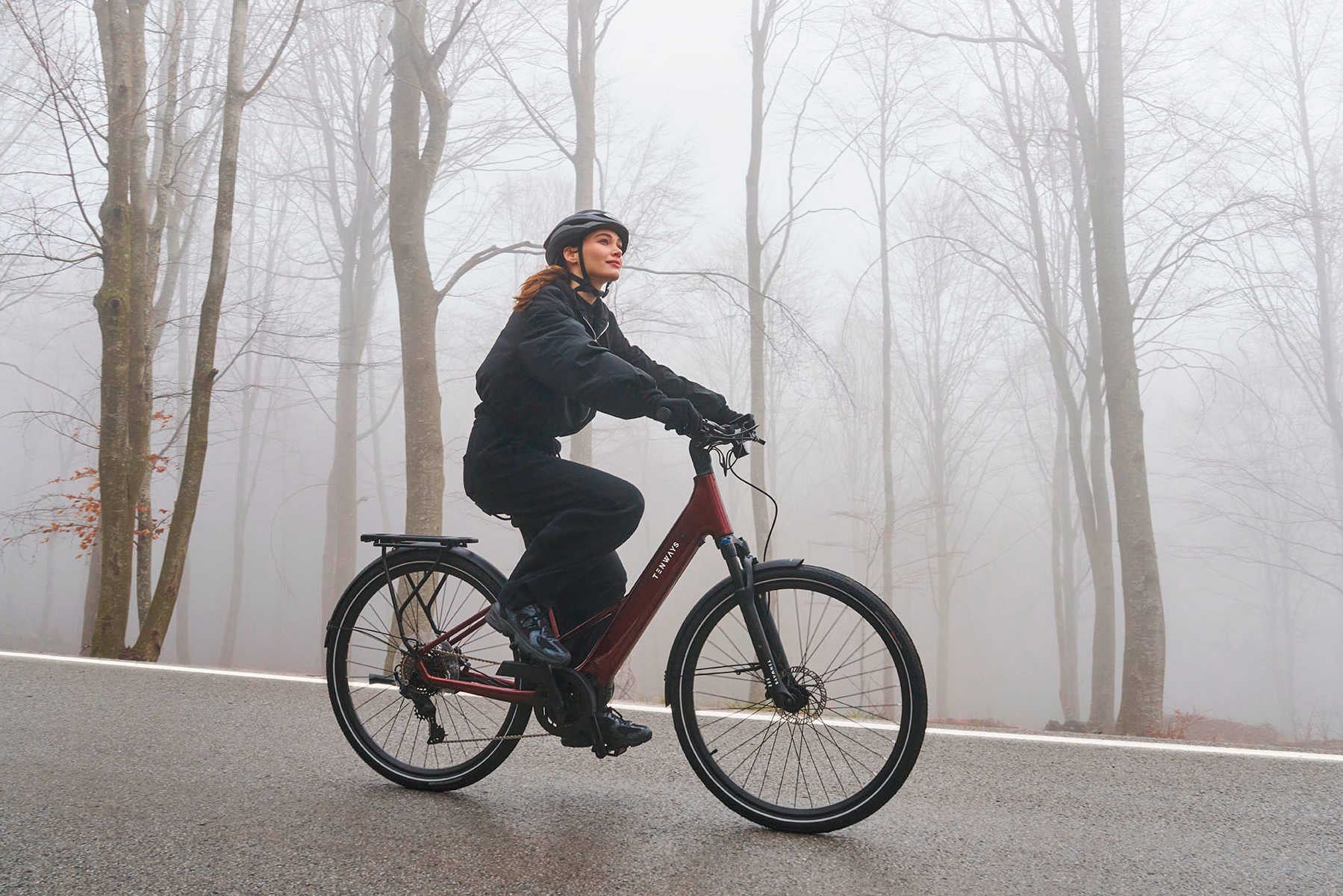 2025 Tenways AGO AIR Electric Bike Action Shot 2
