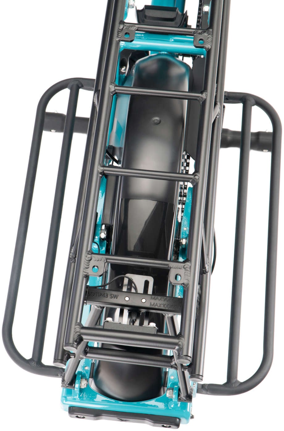 2025 Tern GSD S10 Gen3 545Wh Electric Cargo Bike Stow Deck Open