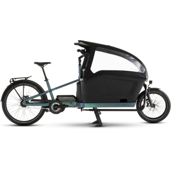 2026 Cargo Hybrid Comfort Pro Family 800 Electric Cargo Bike With Hub Gears In Smaragd Grey Or Oat Grey & Reflex