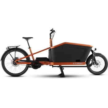 2026 Cargo Hybrid Comfort SLX 800 Electric Cargo Bike With Hub Gears In Rust Orange & Reflex Or Stone Grit & Black