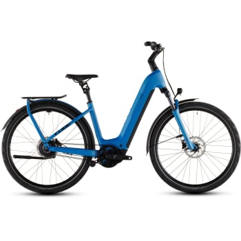 2026 Kathmandu Hybrid Comfort Pro 800 Electric Bike With Belt Drive & Hub Gears In Azure & Black