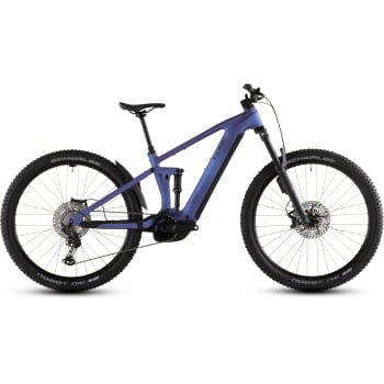 2026 Stereo Hybrid ONE44 EXC 800 Electric Full Suspension Mountain Bike With ABS In Blue Iris & Black
