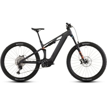 2026 Stereo Hybrid ONE44 HPC SLX 800 Electric Full Suspension Mountain Bike In Slab Grey & Orange