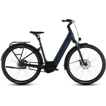 2026 Supreme Hybrid Deluxe One 600 Electric Bike With Belt Drive & Hub Gears In Indigo Blue