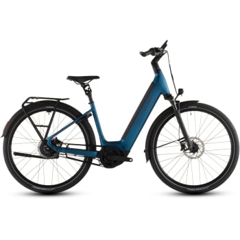 2026 Supreme Hybrid Deluxe Pro 600 Electric Bike With Belt Drive & Hub Gears In Electric Blue & Chrome