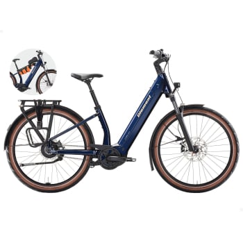2026 Suvea Style 800Wh Convertible Low-Step Electric Bike With Belt Drive Hub Gear In Midnight Blue