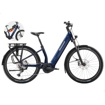 2026 Suvea Trip Plus 600Wh Convertible Low-Step Electric Bike In Midnight Blue