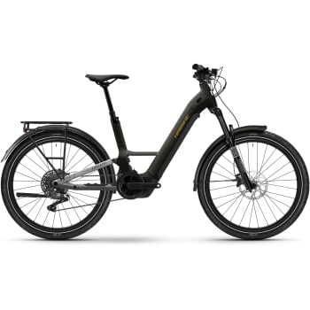 2026 Adventr 6 Low Electric Full Suspension Mountain Bike In Glossy Sparkling Black & Platinum Chrome Glossy