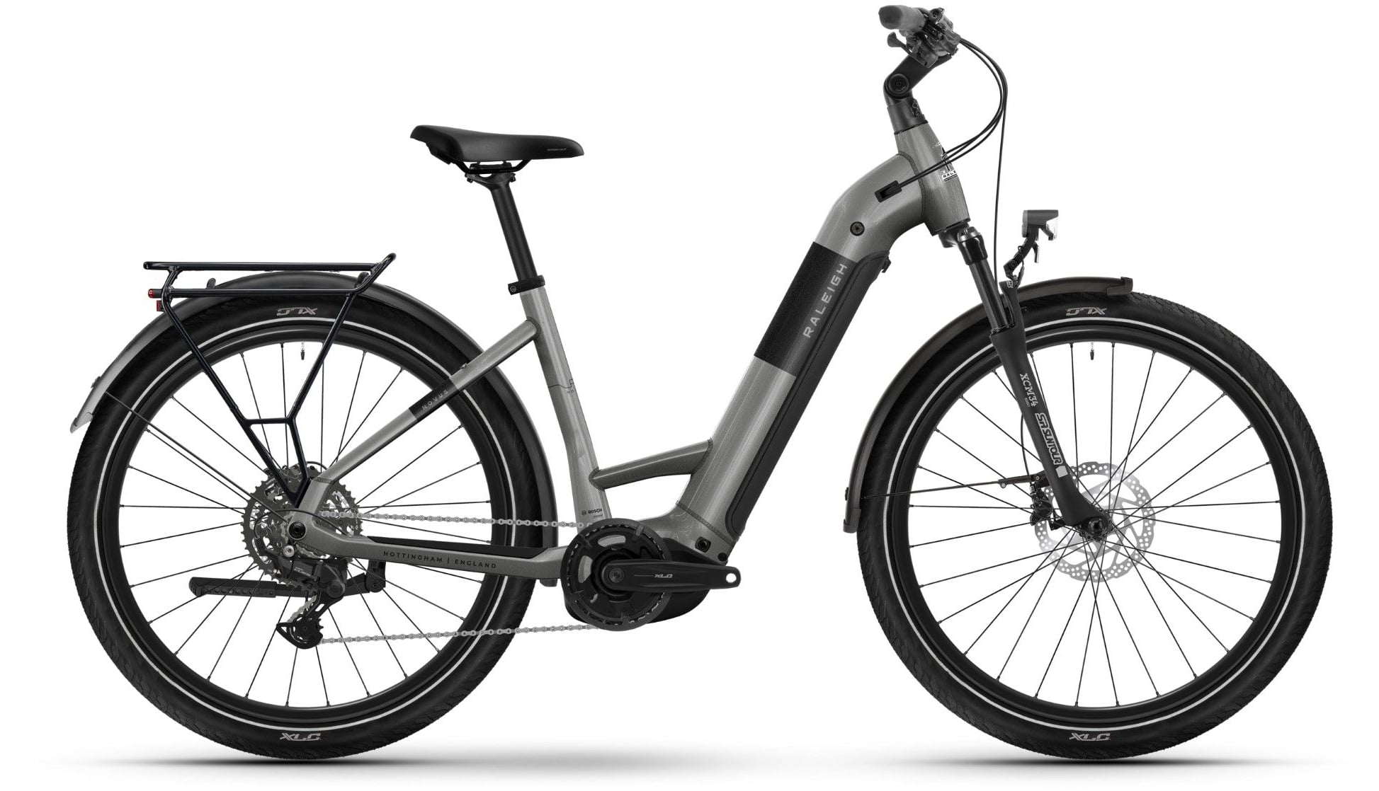2026 Raleigh Novus Electric Bike, Low Step Frame With Derailleur