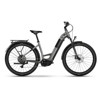 2026 Novus Electric Bike, Low Step Frame With Derailleur Gears In Platinum Chrome Gloss