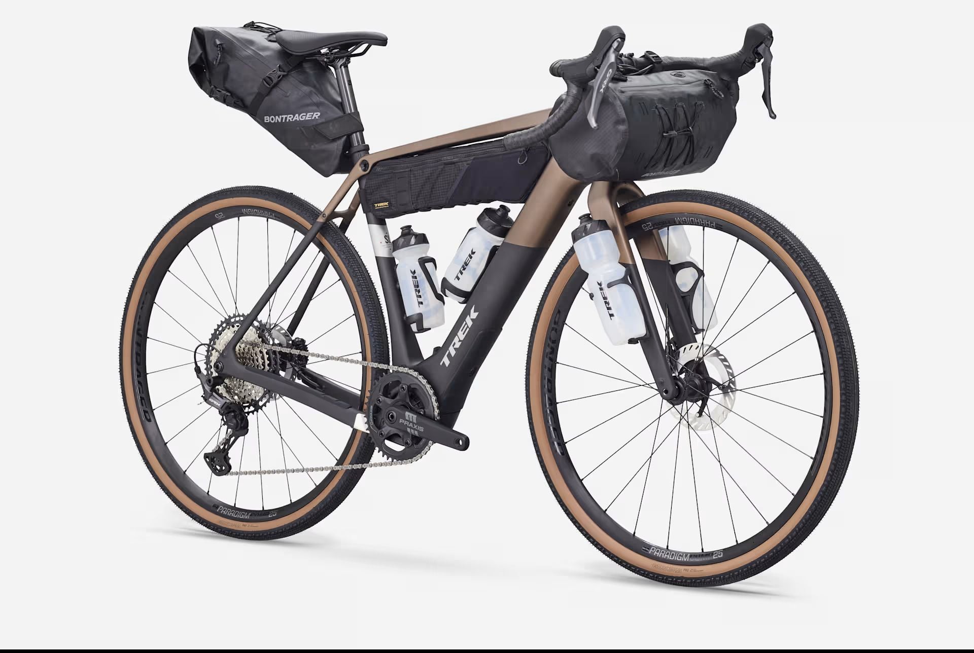 2026 Trek Checkpoint+ SL 5 Electric Gravel  Urban Bike With Carbon Frame In Matte Bronze Age & Dark Web Matte Bronze Age & Dark Web