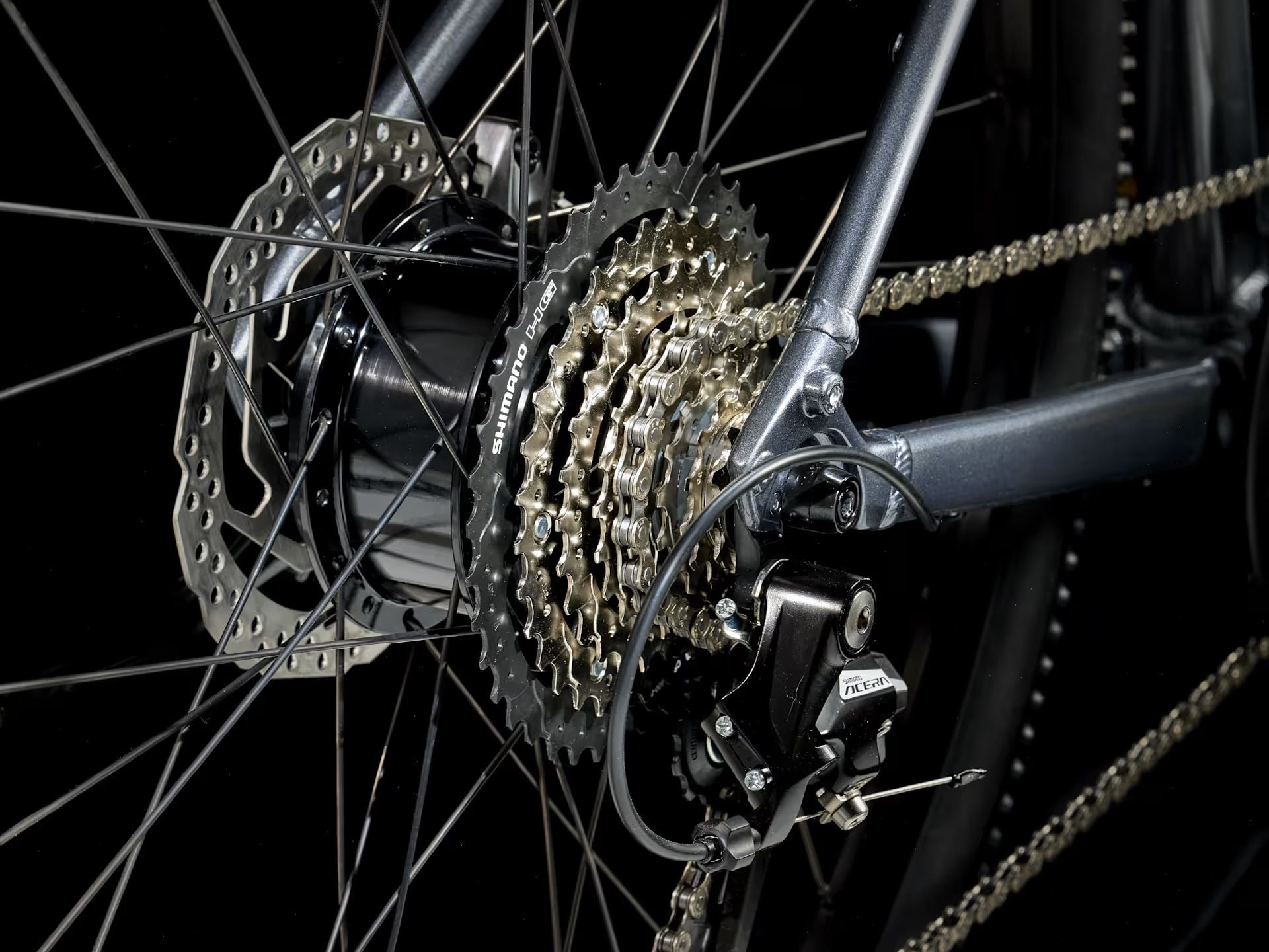 2026 Trek Dual Sport+ 2 LT Electric Bike In Galactic Grey Galactic Grey