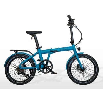 E20.7 7 Speed Pro With Schwalbe Puncture Protection Tyres In Electric Folding Bike In Bondi Blue, Pistachio, Bronze, Sage, Or Slate Grey