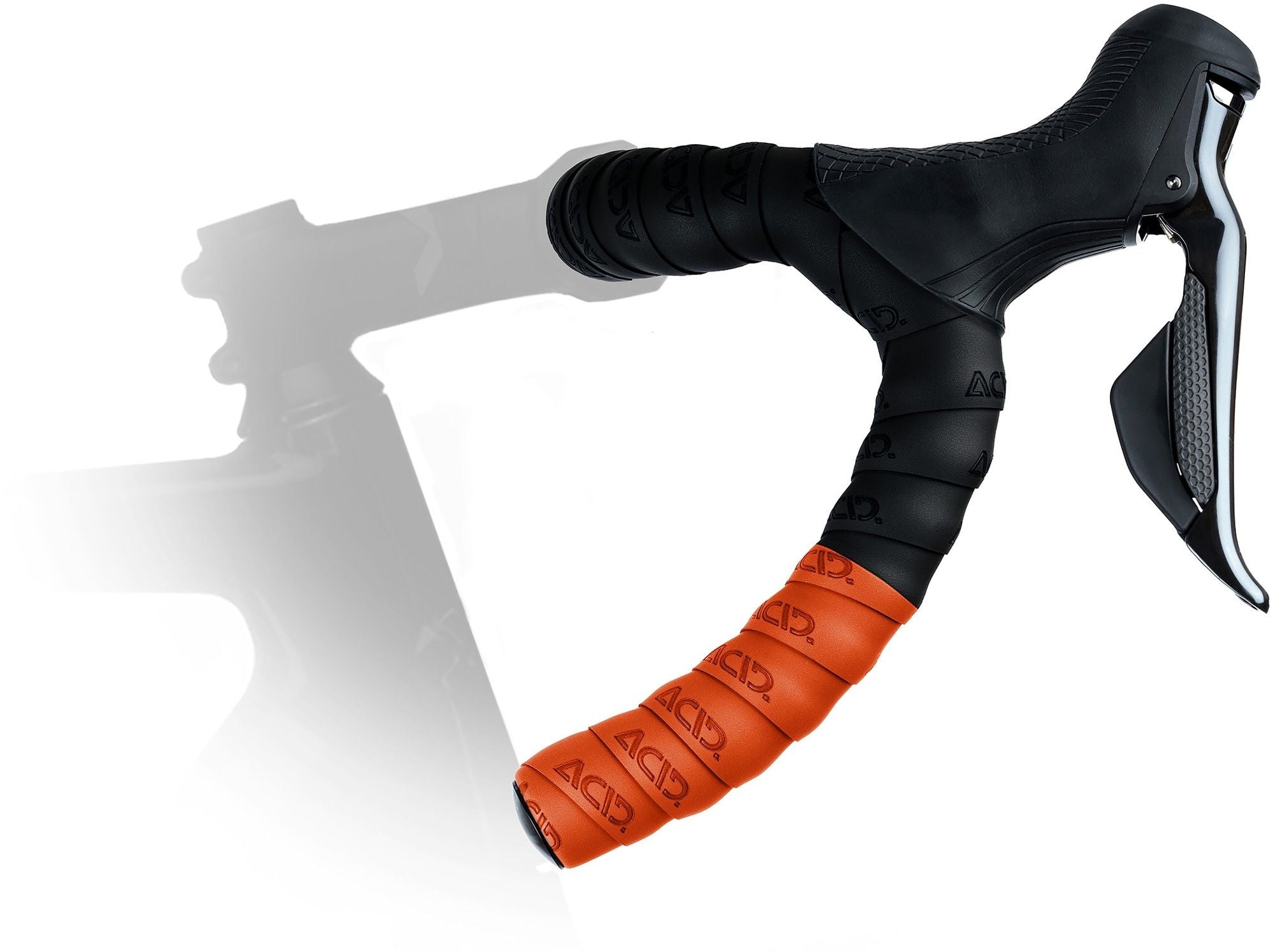 The Electric Bike Shop Cube Acid Bar Tape RC CMPT 2.5mm Thick In Various Colours Black & Orange